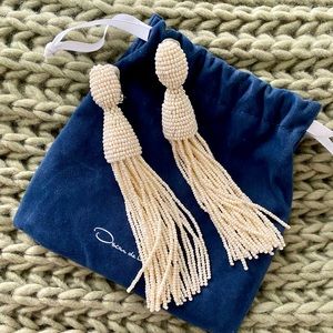 Oscar de La Renta Classic Long Tassel Earrings